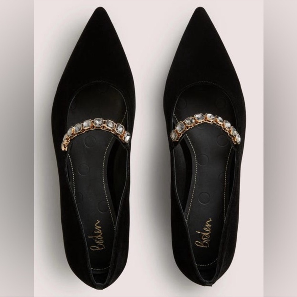 Boden Crystal Strap Mary Janes, Size 37 (7)